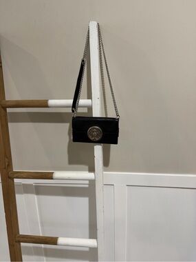 Aimee Kestenberg Black Leather wallet on  Chain